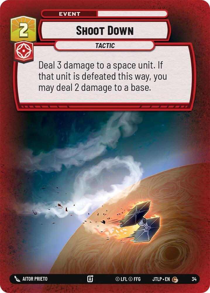 Shoot Down (Foil) - Jump to Lightspeed - Weekly Play Promos (JTL-WPP)