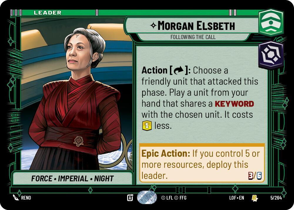 Morgan Elsbeth - Following the Call - Legends of the Force (LOF)