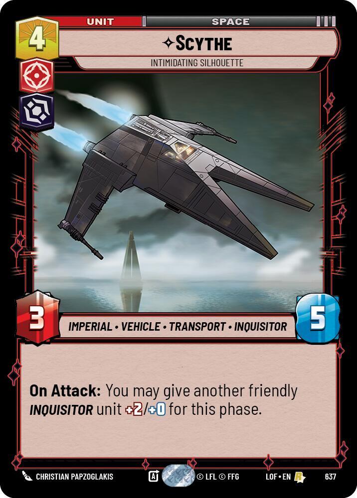 Scythe - Intimidating Silhouette (Foil) - Legends of the Force (LOF)