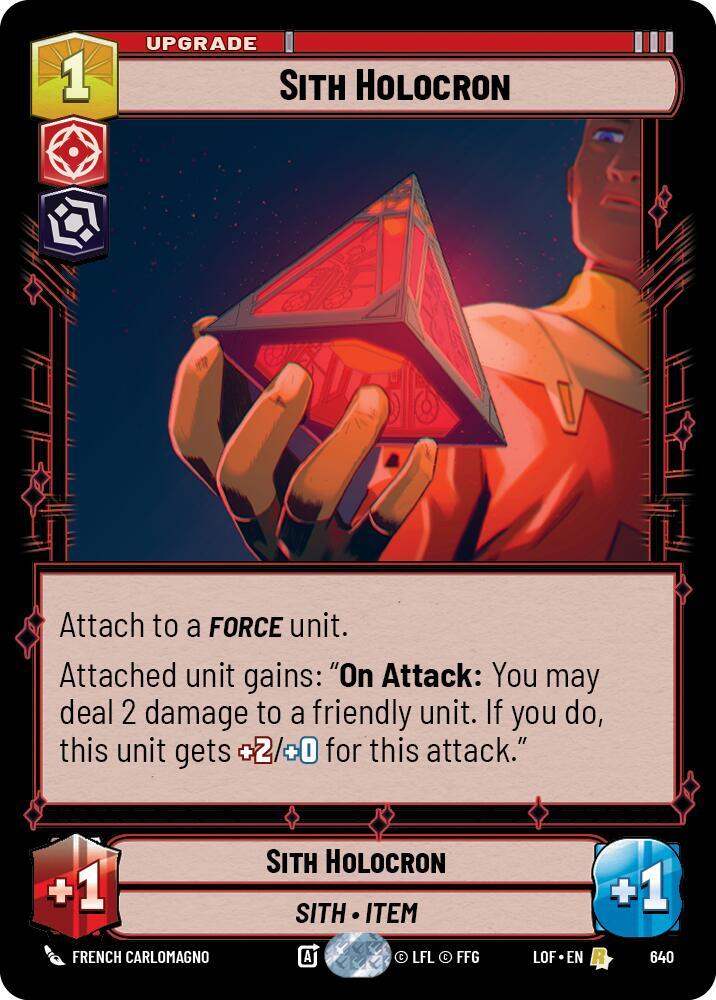 Sith Holocron (Foil) - Legends of the Force (LOF)