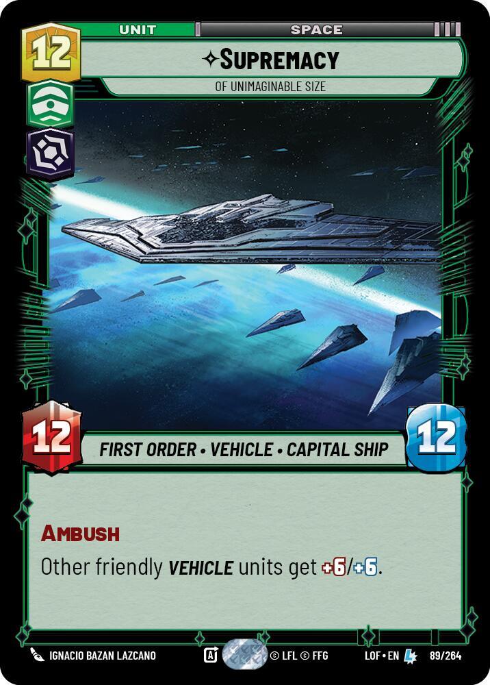 Supremacy - Of Unimaginable Size - Legends of the Force (LOF)