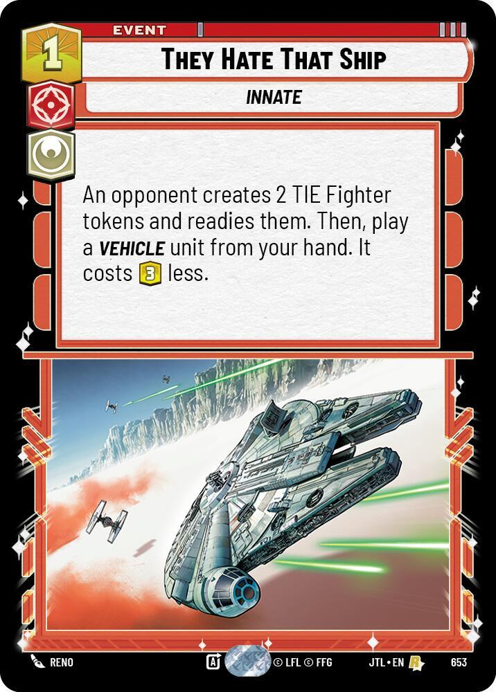 They Hate That Ship (Foil) - Jump to Lightspeed (JTL)