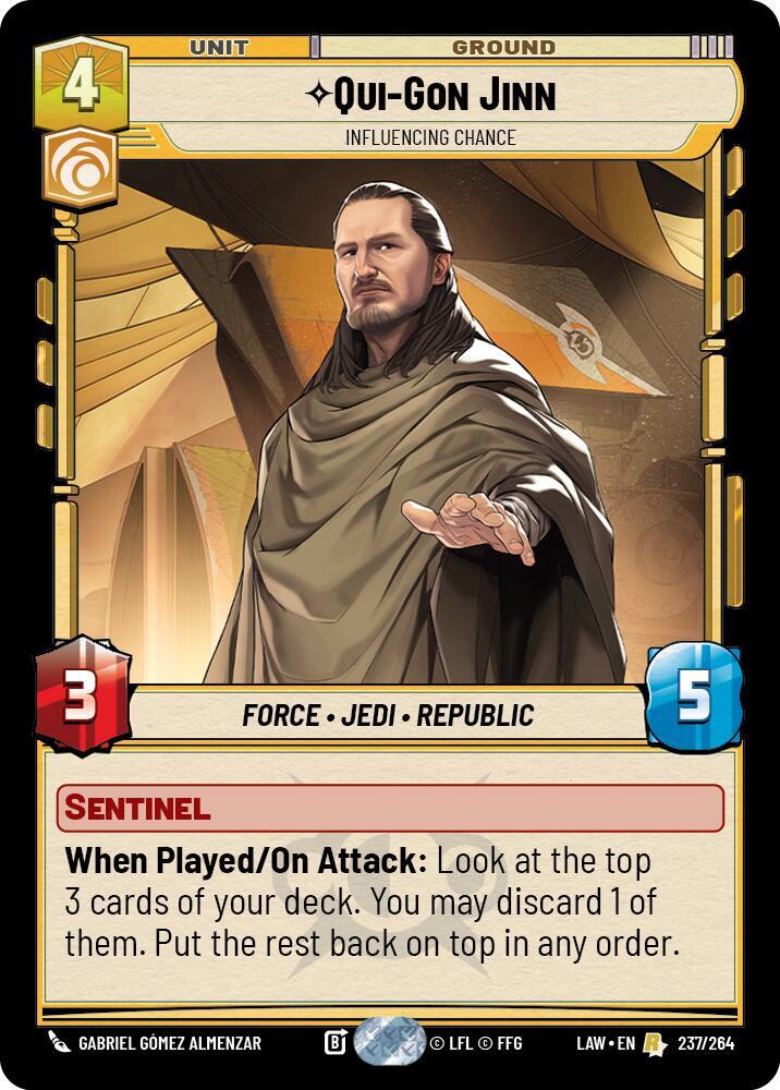 Qui-Gon Jinn - Influencing Chance - A Lawless Time (LAW)