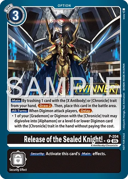 Release of the Sealed Knight!(Official Tournament Pack Vol.4 | Winner Pack)