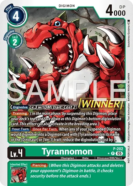 Tyrannomon(Official Tournament Pack Vol.4 | Winner Pack)