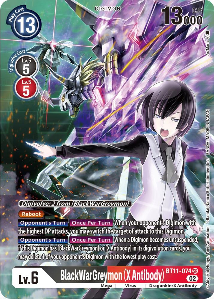BlackWarGreymon (X Antibody) (Alternate Art) - Dimensional Phase (BT-11)