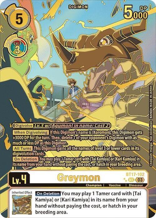 Greymon (Right) (Textured) - Secret Crisis (BT-17)
