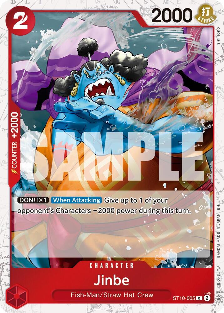 Jinbe - ST10-005 (Pirate Foil) - Premium Booster -The Best- Vol. 2 (PRB-02)