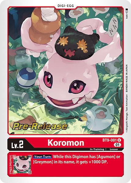 Koromon - X Record Pre-Release Cards (BT-09_PR)