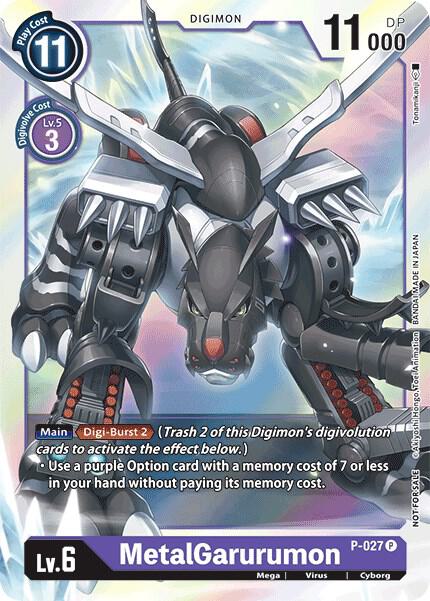 MetalGarurumon - P-027 - Digimon Promotion Cards (D-PR)