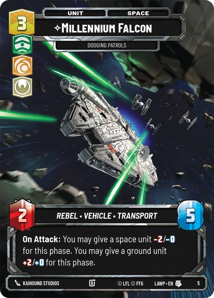 Millennium Falcon - Dodging Patrols - A Lawless Time: Weekly Play Promos (LAW-WPP)
