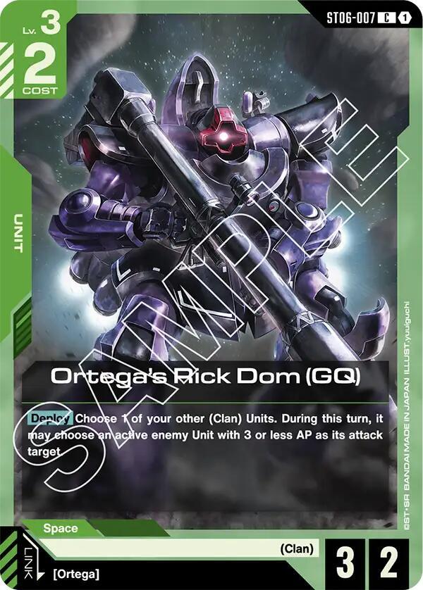 Ortega's Rick Dom (GQ) - Starter Deck 06: Clan Unity (ST06)