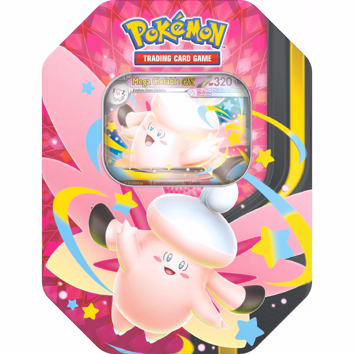 Pokémon Mega Moonlit ex Tin - Mega Clefable EX