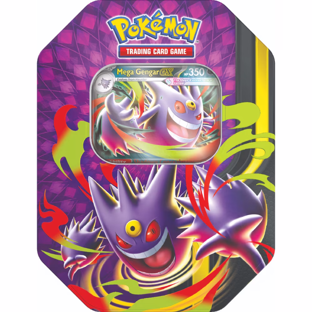 Pokémon Mega Moonlit ex Tin - Mega Gengar EX