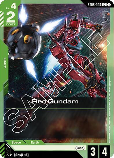 Red Gundam (C) - Starter Deck 06: Clan Unity (ST06)