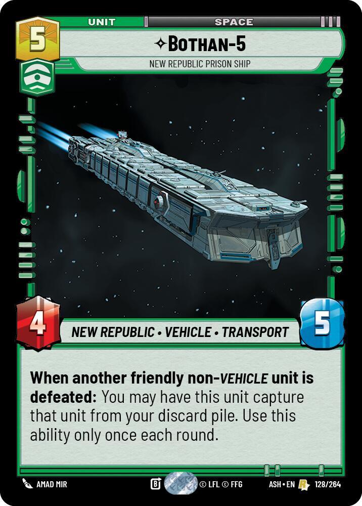 Bothan-5 - New Republic Prison Ship - Ashes of the Empire (ASH)