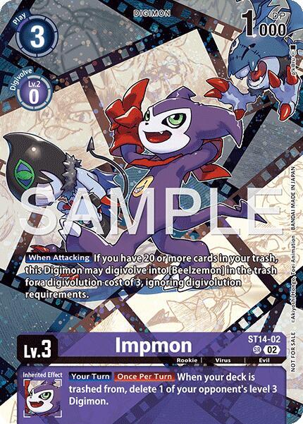 Impmon (Sinister Order Legend Pack) - Starter Deck 14: Beelzemon Advanced Deck Set (ST-14)