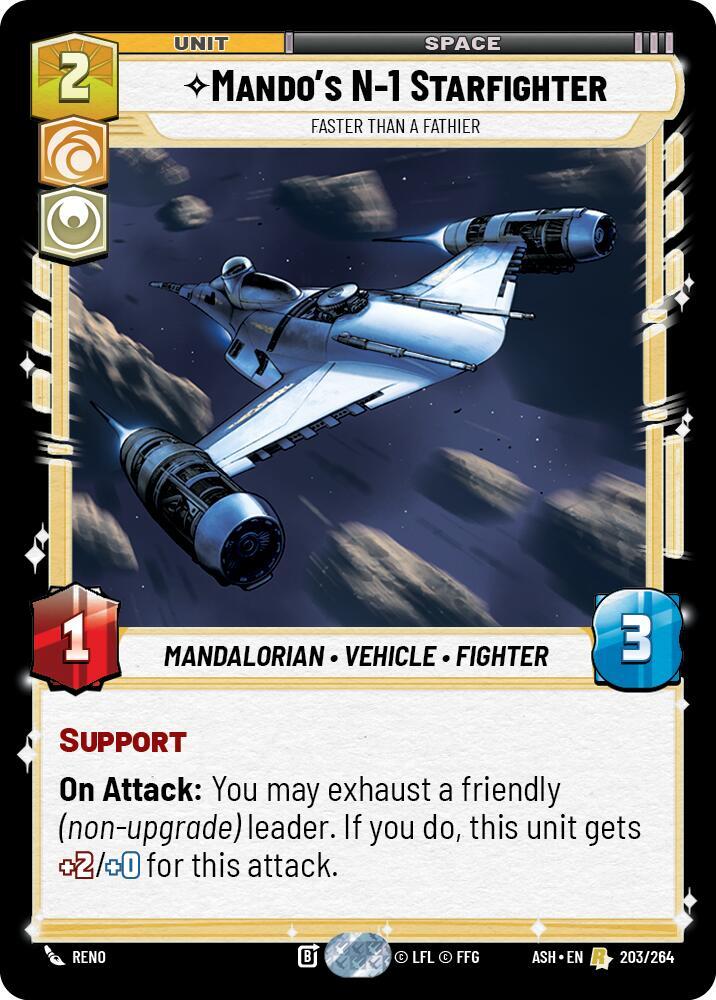 Mando's N-1 Starfighter - Faster than a Fathier - Ashes of the Empire (ASH)