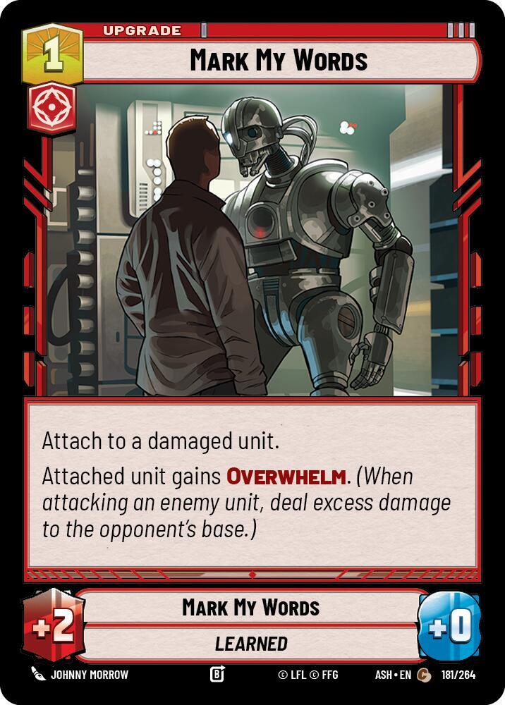 Mark My Words - Ashes of the Empire (ASH)