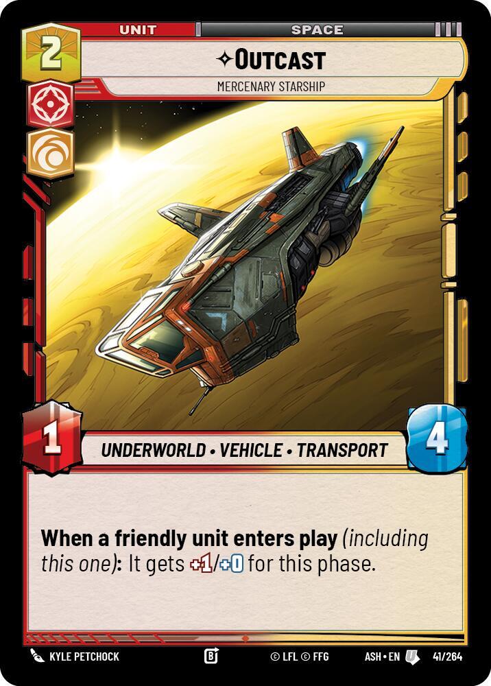 Outcast - Mercenary Starship - Ashes of the Empire (ASH)