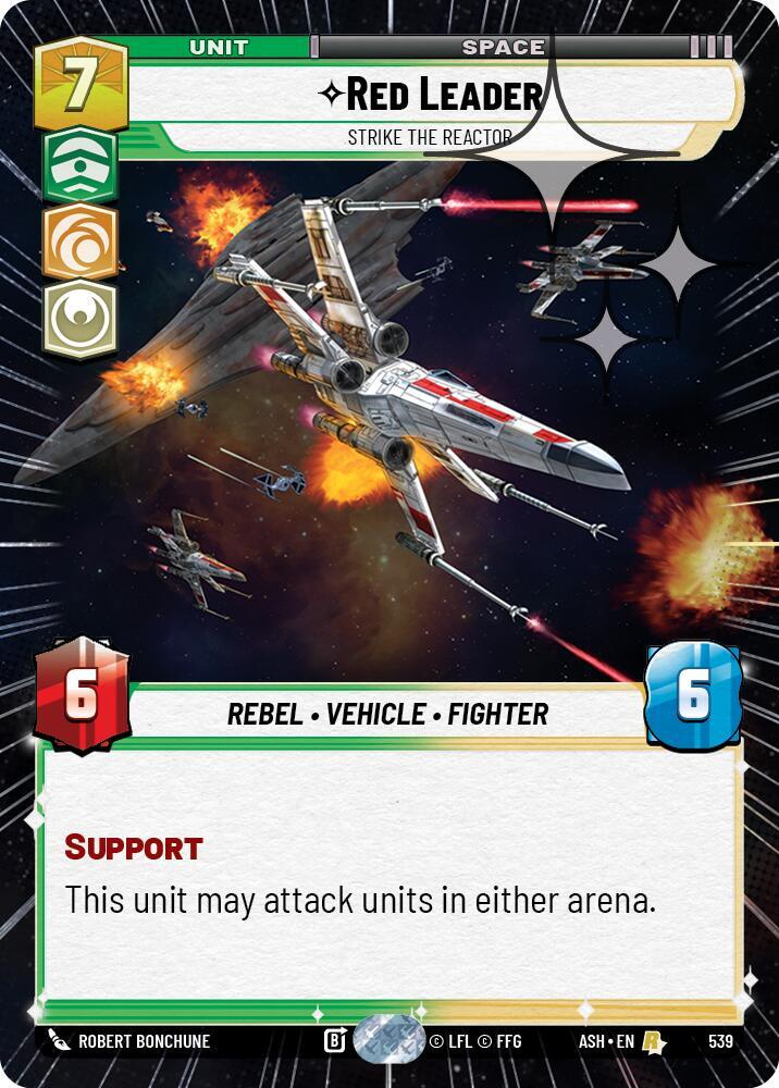 Red Leader - Strike the Reactor (Hyperspace Foil) - Ashes of the Empire (ASH)