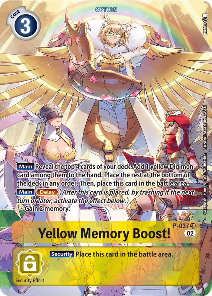 Yellow Memory Boost! - P-037 (Digimon Adventure Box 2) - Digimon Promotion Cards (D-PR)