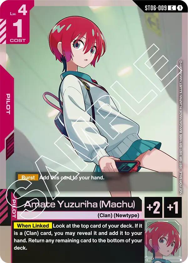 Amate Yuzuriha (Machu) (ST06 Release Event) - Gundam Promotional Cards (GCG-PR)