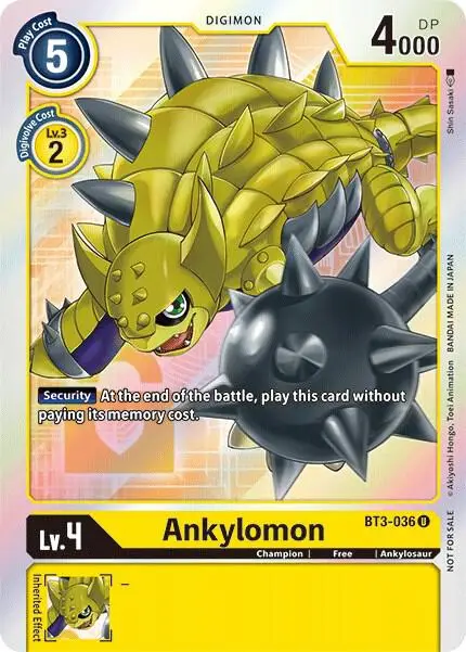 Ankylomon (Box Topper) - Release Special Booster 1.5 (BT01-03B)
