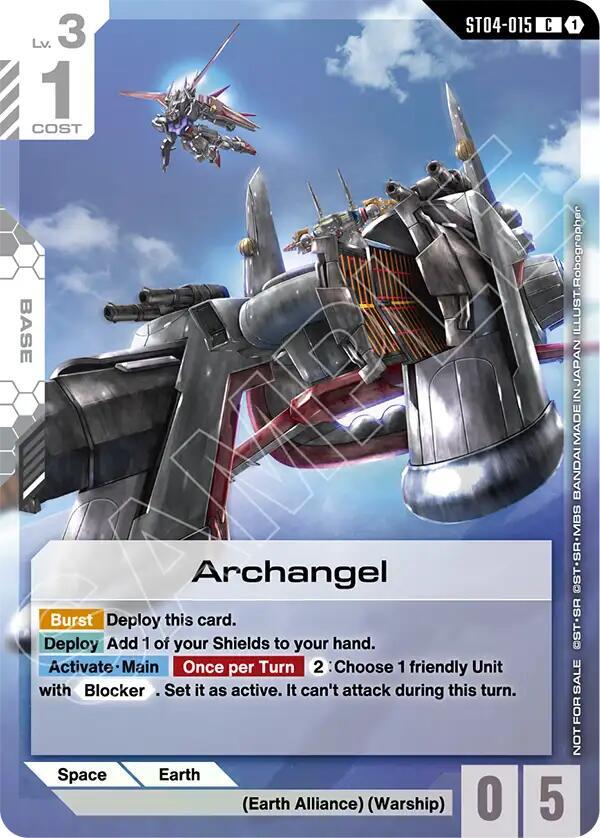 Archangel (Store Tournament Participant Pack 04) - Gundam Promotional Cards (GCG-PR)