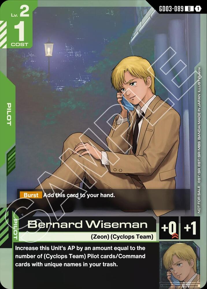Bernard Wiseman (GD03 Release Event) - Gundam Promotional Cards (GCG-PR)