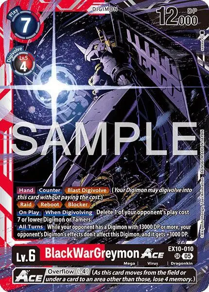 BlackWarGreymon ACE - Sinister Order (EX-10)