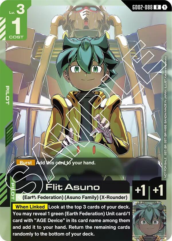 Flit Asuno (GD02 Release Event) - Gundam Promotional Cards (GCG-PR)