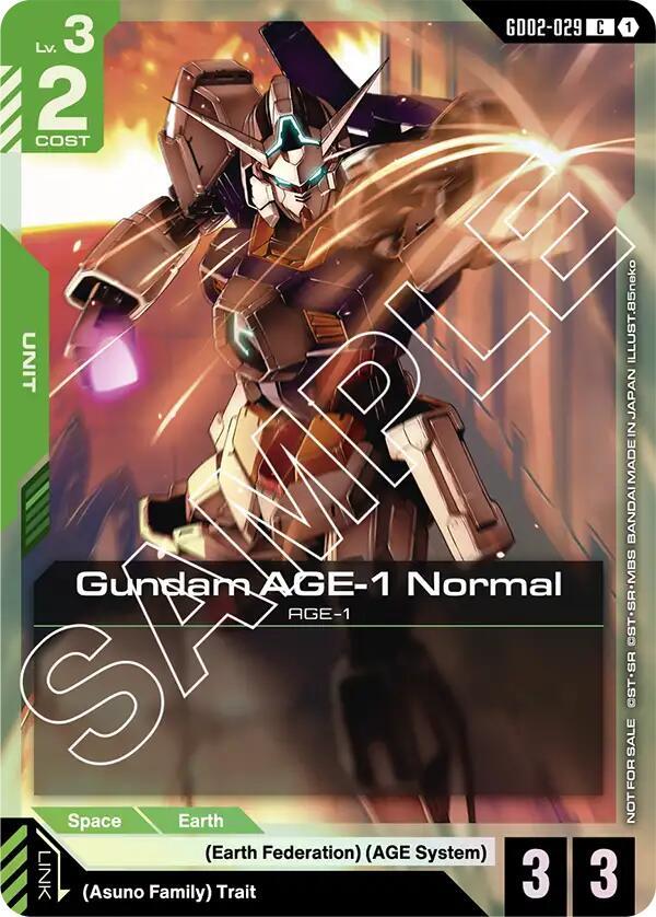 Gundam AGE-1 Normal (Store Tournament Participant Pack 02) - Gundam Promotional Cards (GCG-PR)