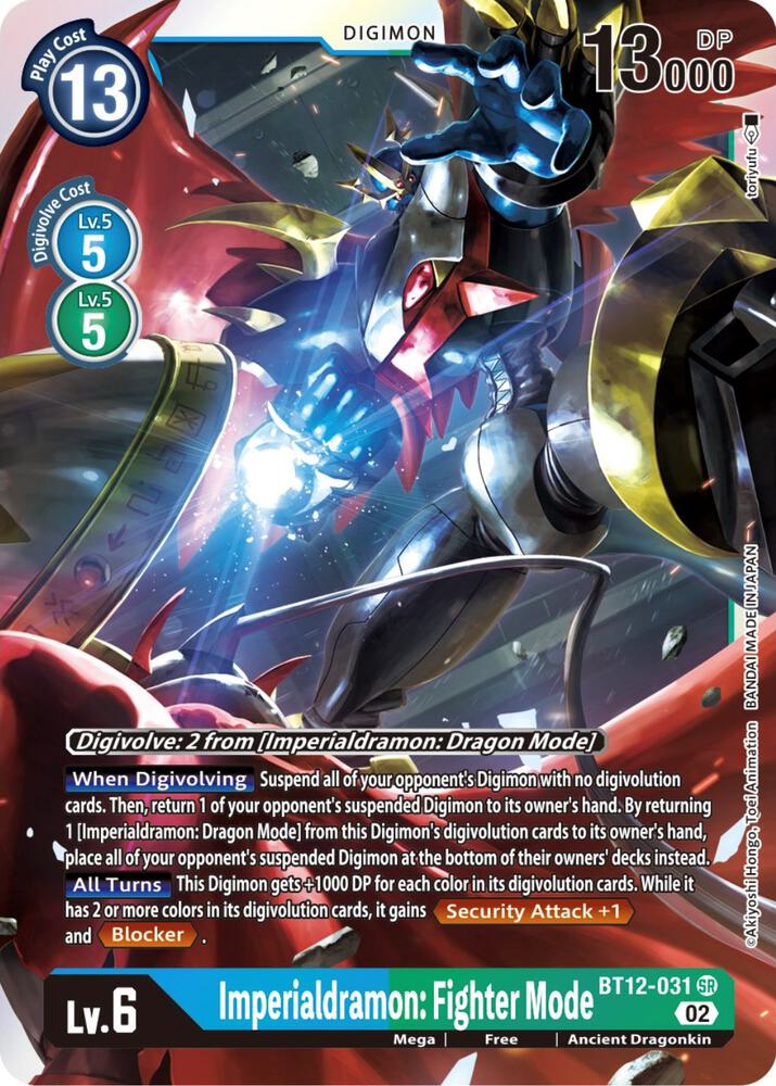 Imperialdramon: Fighter Mode - Across Time (BT-12)