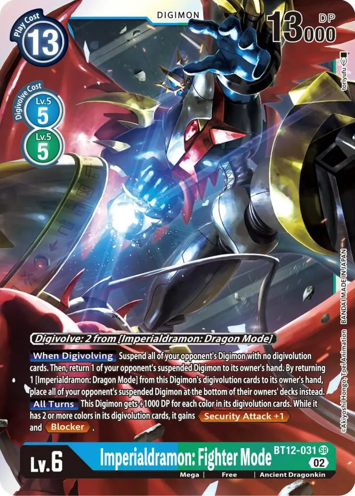 Imperialdramon: Fighter Mode - Across Time (BT-12)