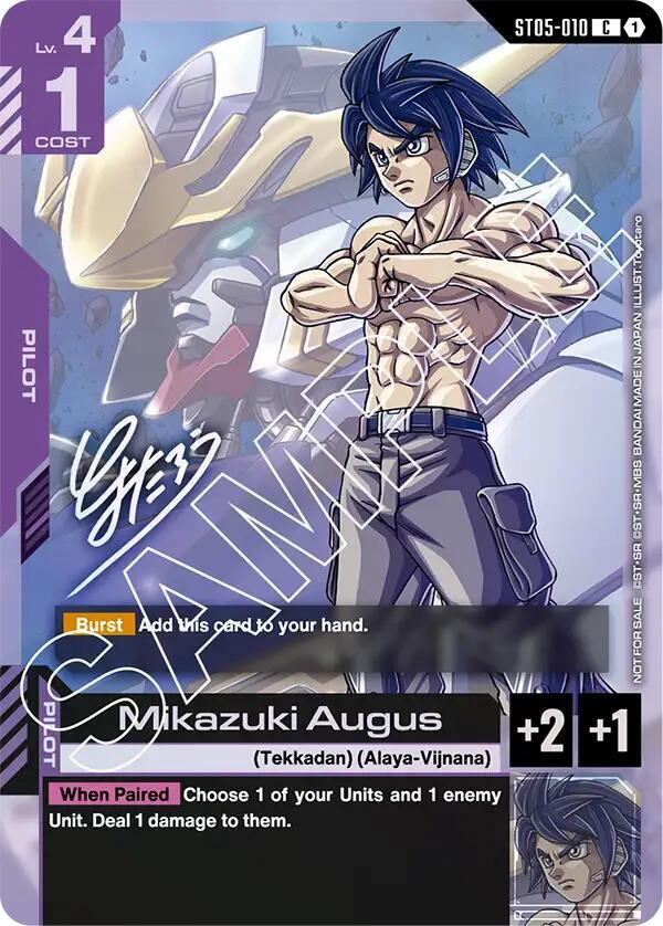 Mikazuki Augus (Event Promo) - Gundam Promotional Cards (GCG-PR)