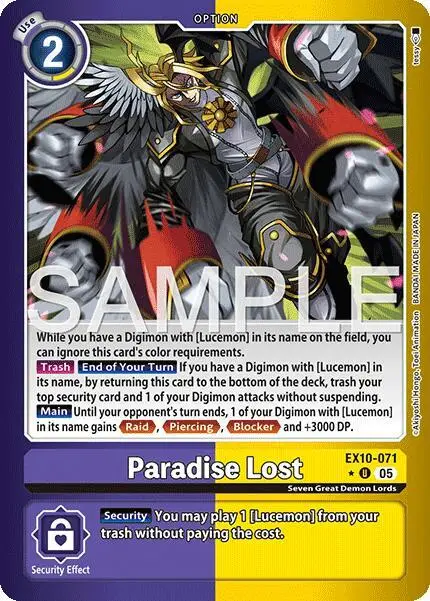 Paradise Lost (Limited Foil) - Sinister Order (EX-10)