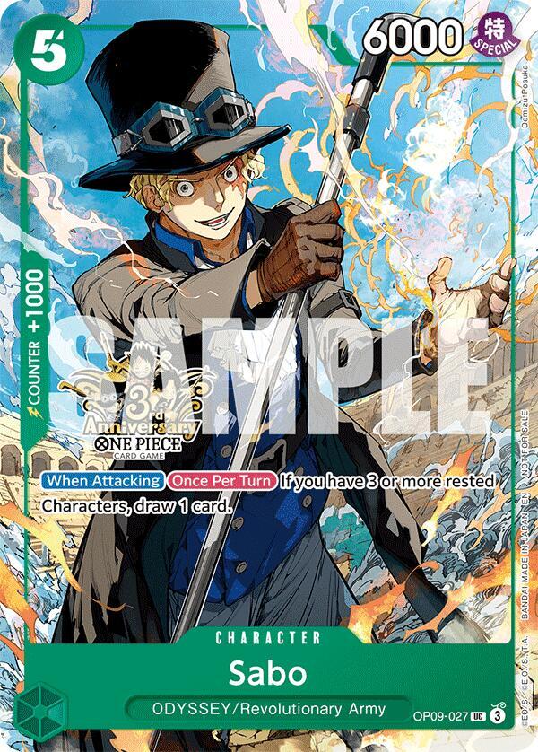 Sabo - OP09-027 (3rd Anniversary Tournament 3 Brothers Pack) - Carrying On His Will: 3rd Anniversary Tournament Cards (OP13 ANN)