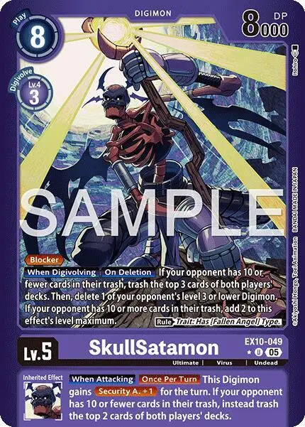 SkullSatamon (Limited Foil) - Sinister Order (EX-10)