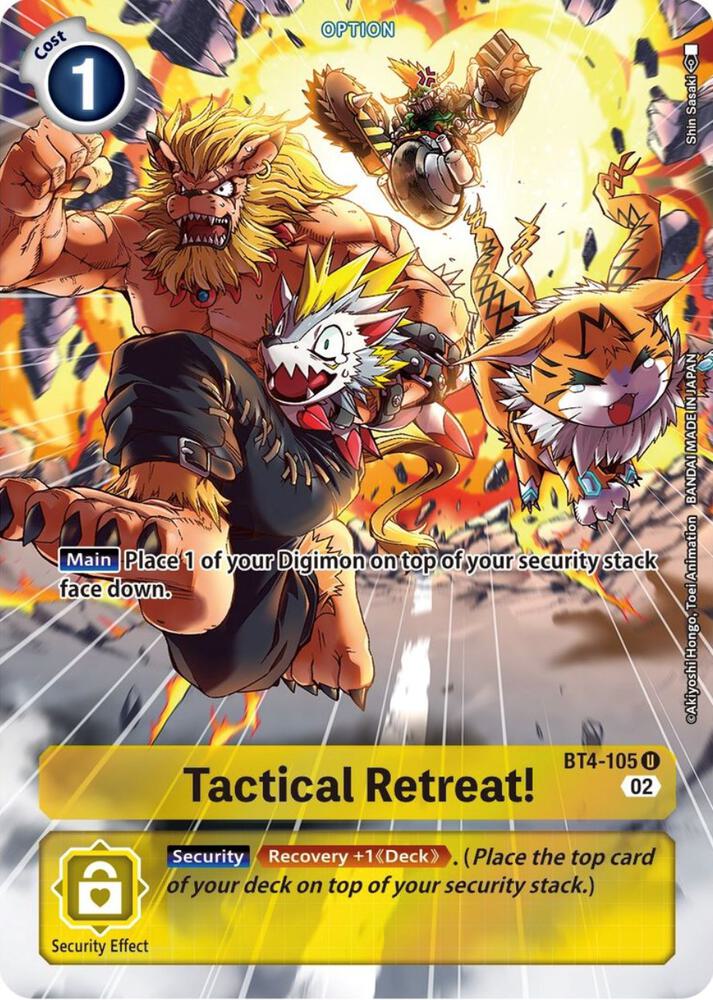 Tactical Retreat! (Alternate Art) - Starter Deck 14: Beelzemon Advanced Deck Set (ST-14)