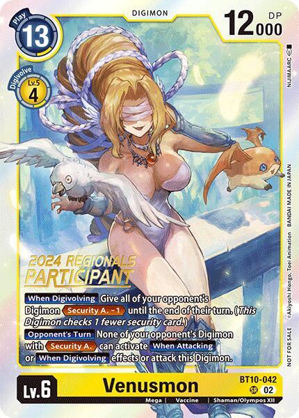 Venusmon (2024 Regionals Participant) - Xros Encounter (BT-10)