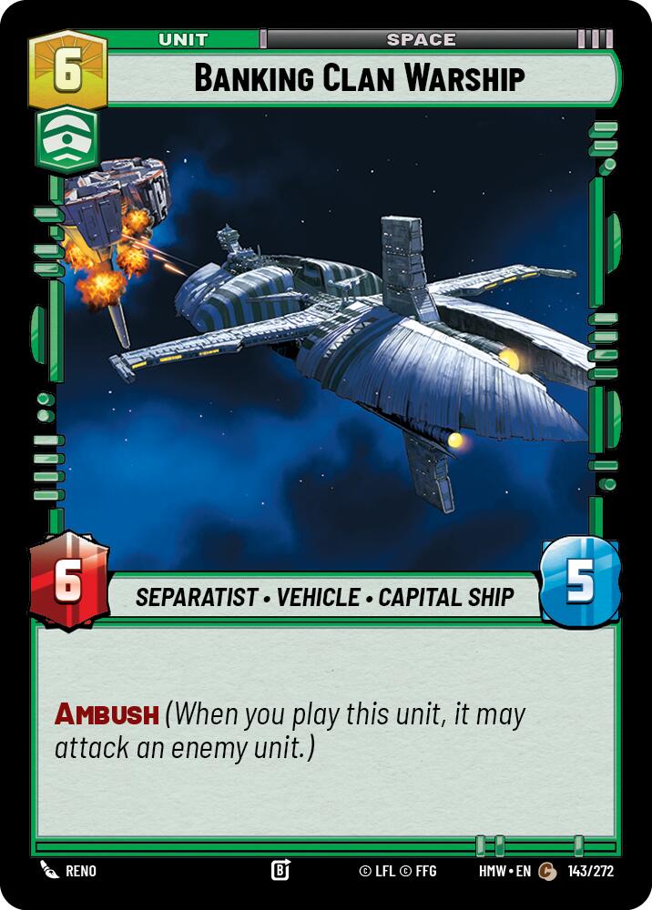 Banking Clan Warship - Homeworlds (HMW)