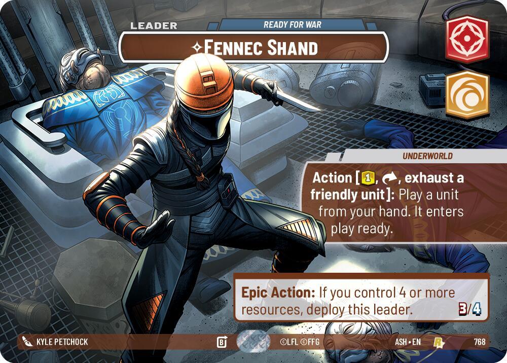 Fennec Shand - Ready for War (Showcase) - Ashes of the Empire (ASH)