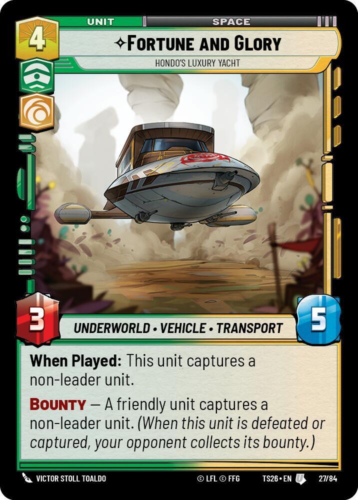Fortune and Gory - Hondo's Luxury Yacht - Twin Suns (TS26)