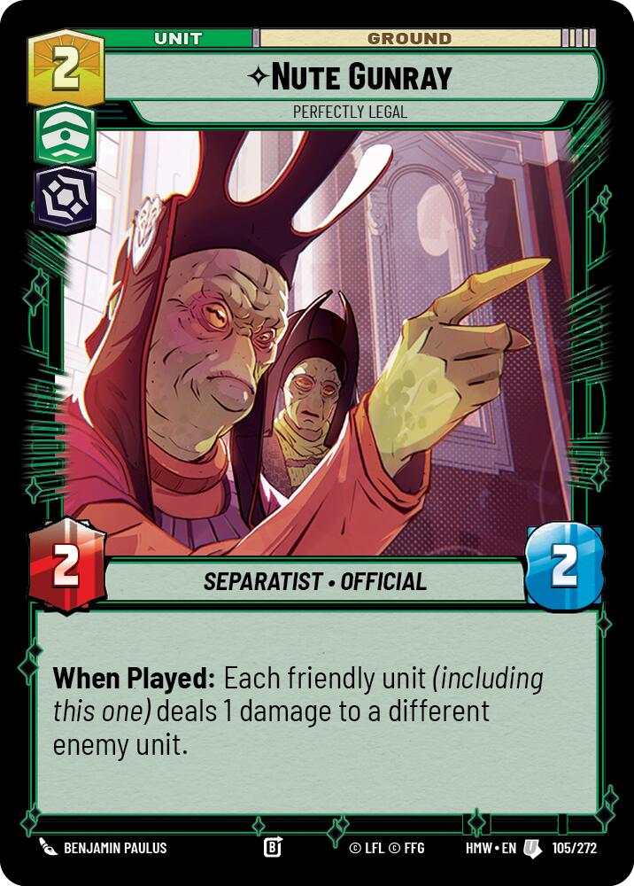 Nute Gunray - Perfectly Legal - Homeworlds (HMW)