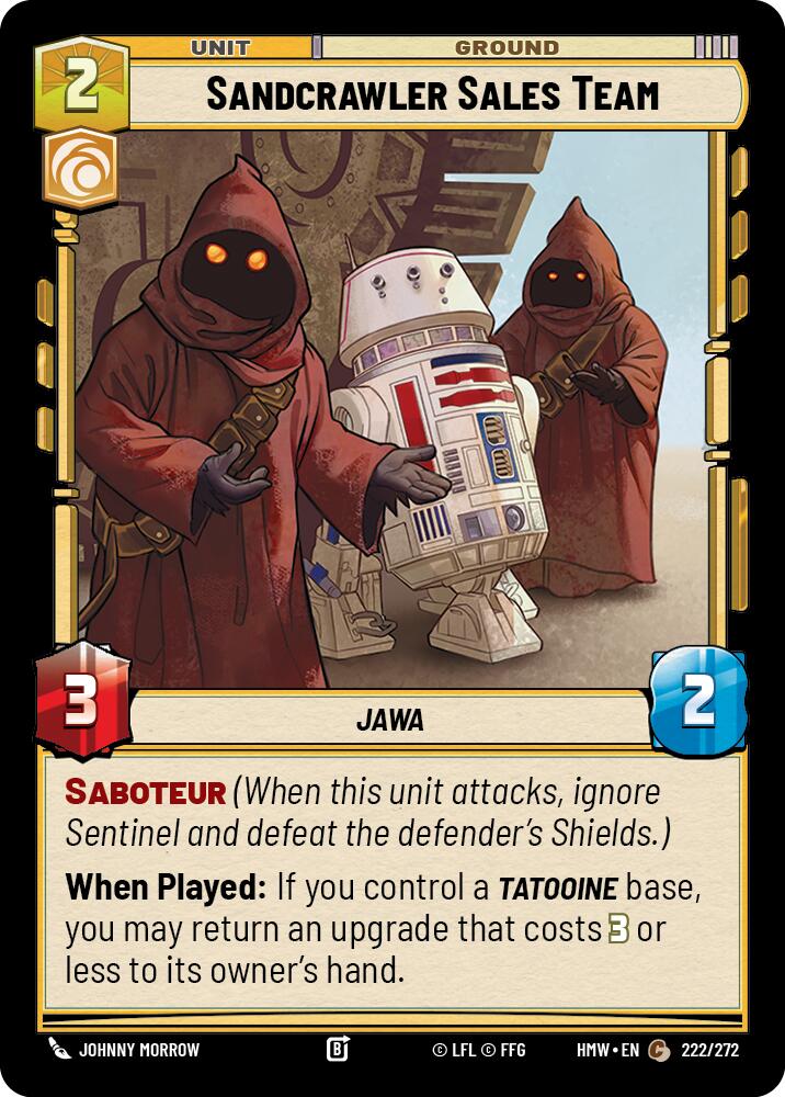 Sandcrawler Sales Team - Homeworlds (HMW)