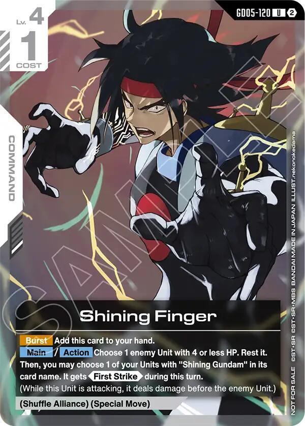 Shining Finger (GD05 Release Event) - Gundam Promotional Cards (GCG-PR)
