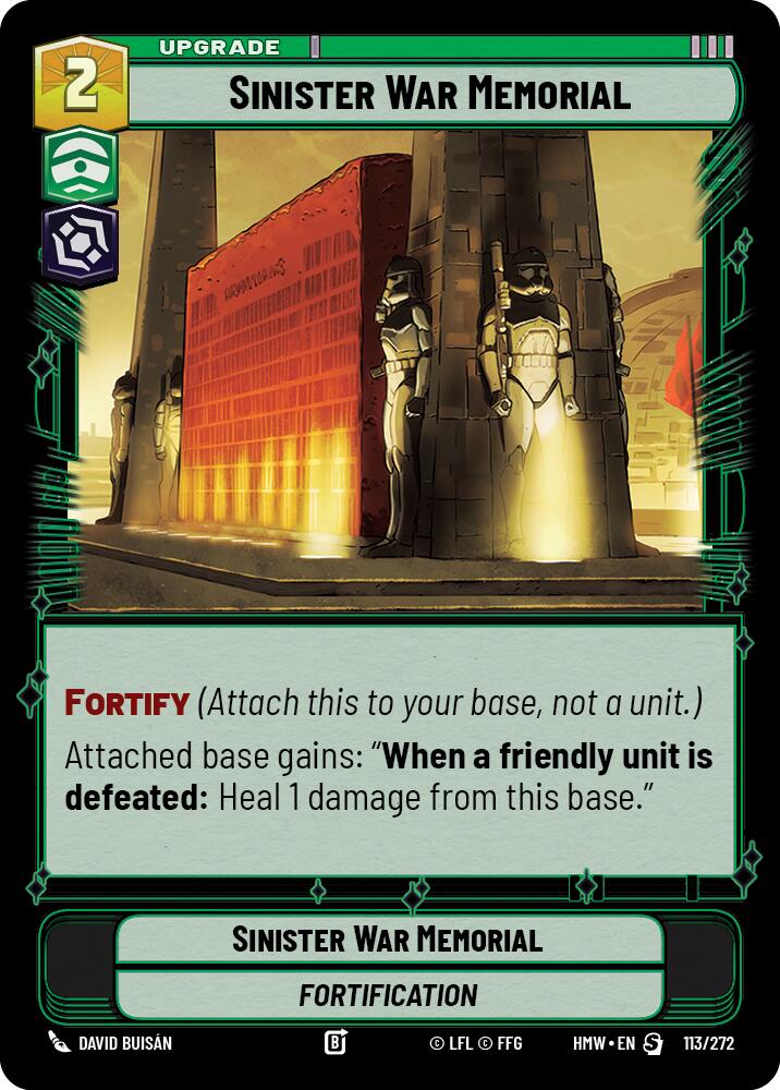 Sinister War Memorial - Homeworlds (HMW)