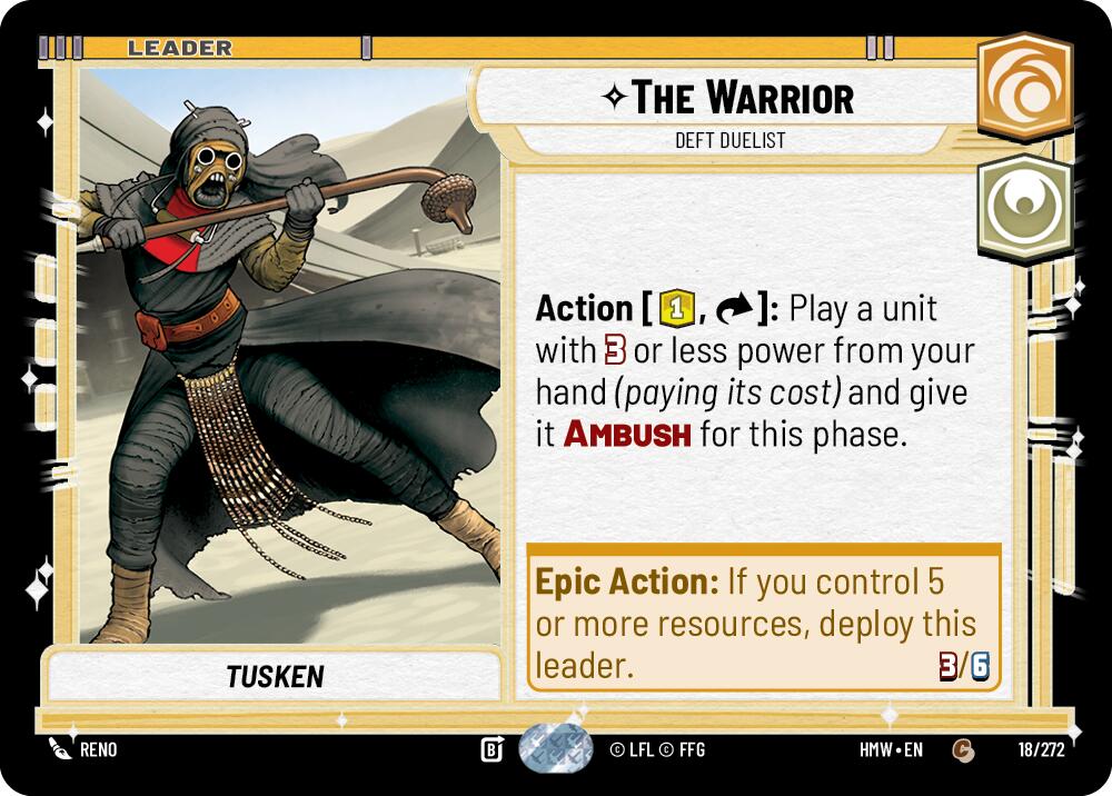 The Warrior - Deft Duelist - Homeworlds (HMW)